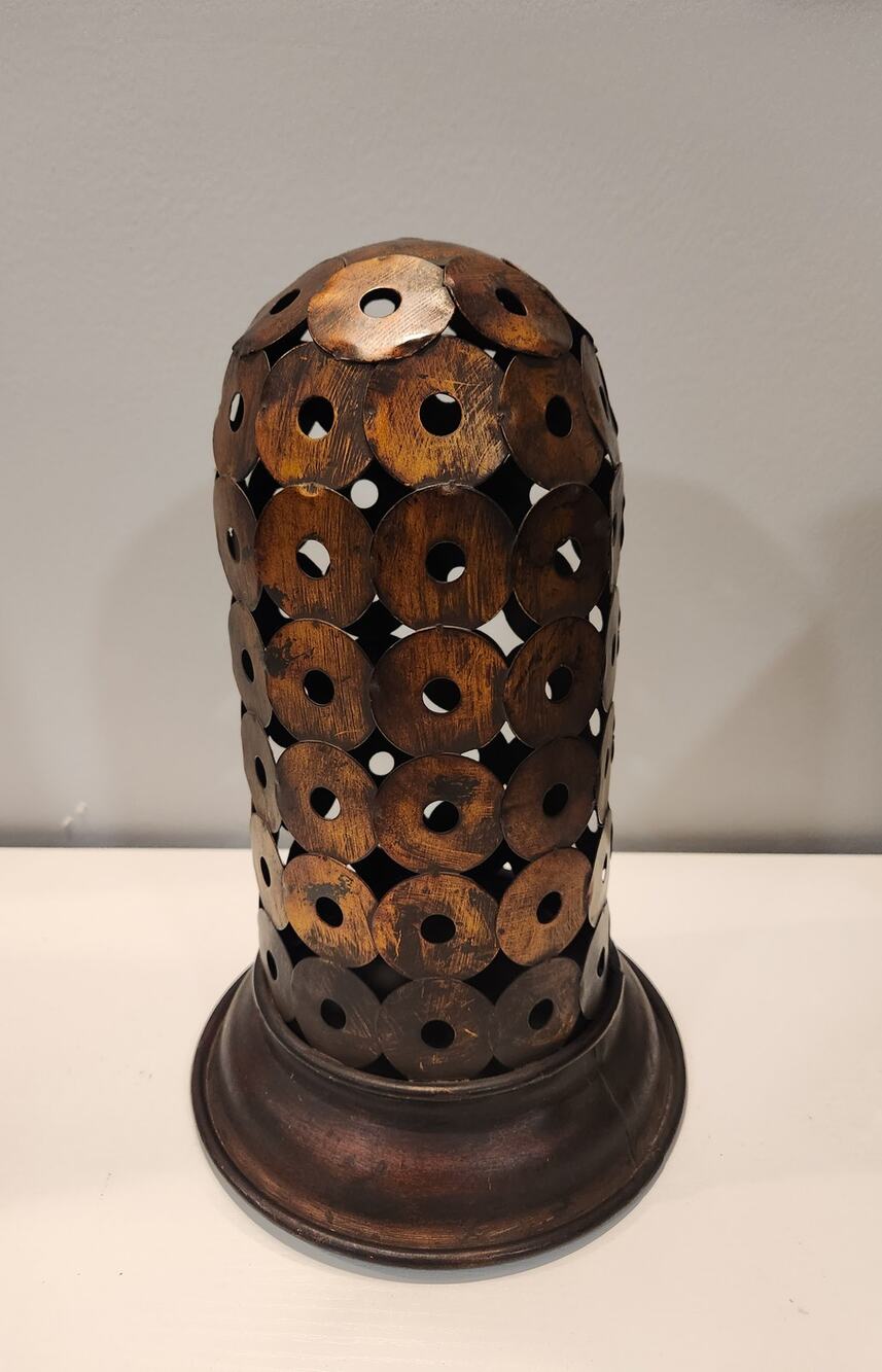 Decor Metal Art Sculpture Statue Round
